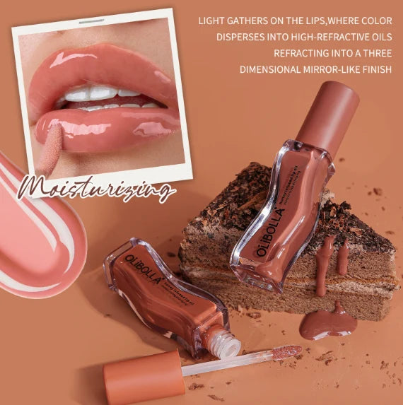 Lip Oil Gloss Hydrating Mirror Shine Ice Cream Flavor