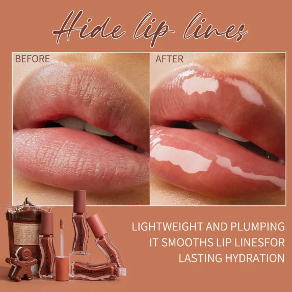 Lip Oil Gloss Hydrating Mirror Shine Ice Cream Flavor