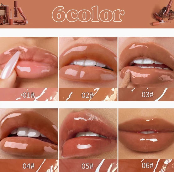 Lip Oil Gloss Hydrating Mirror Shine Ice Cream Flavor