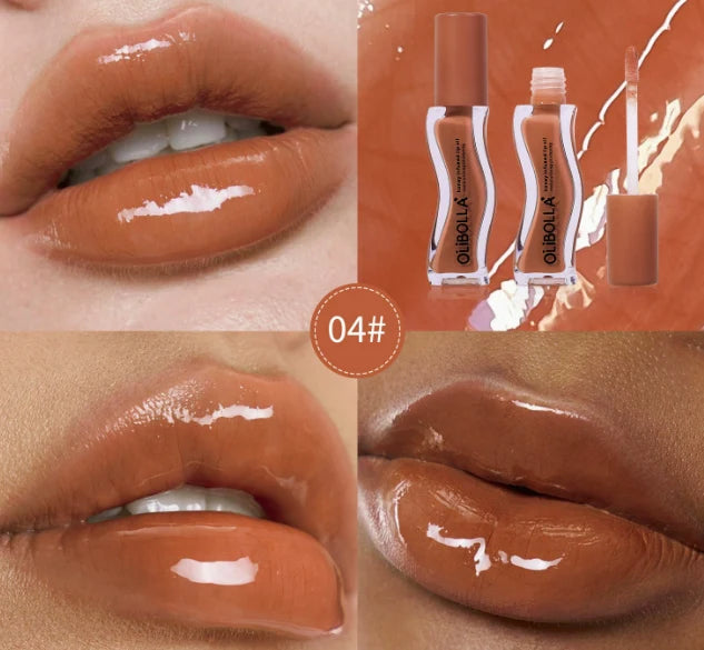 Lip Oil Gloss Hydrating Mirror Shine Ice Cream Flavor