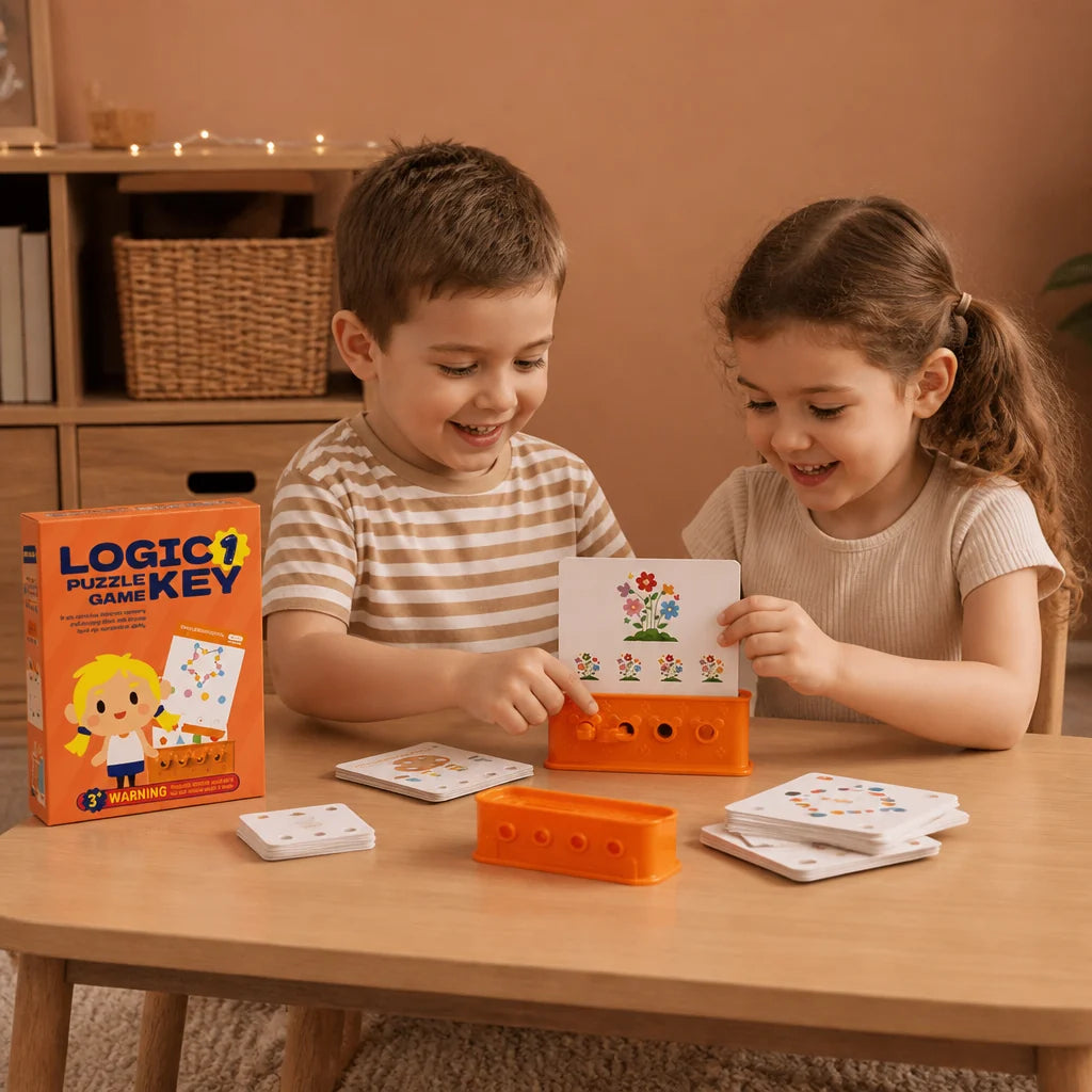 Lock And Key Puzzle Game Colorful Portable Design