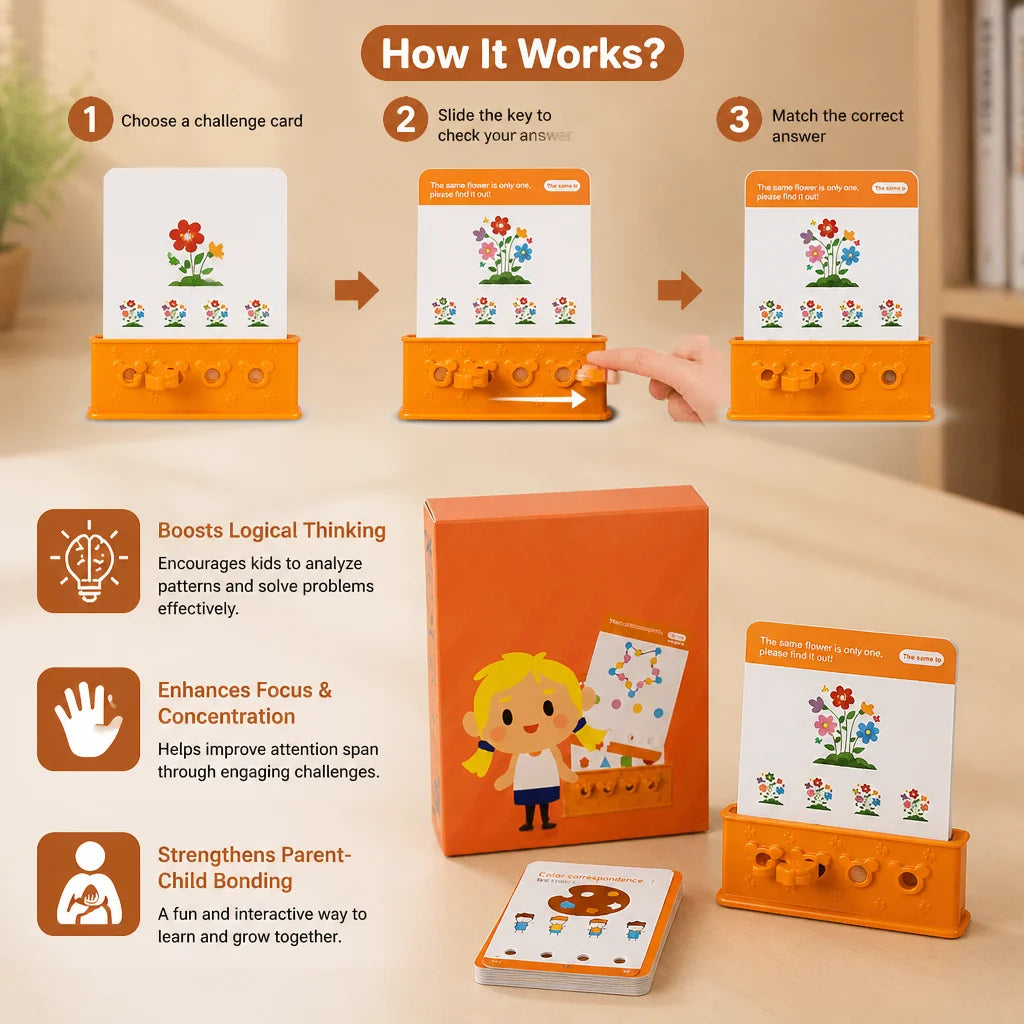 Lock And Key Puzzle Game Colorful Portable Design