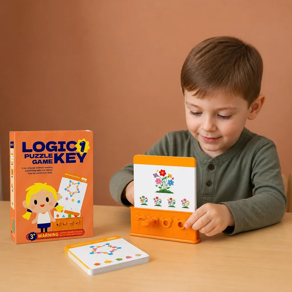 Lock And Key Puzzle Game Colorful Portable Design