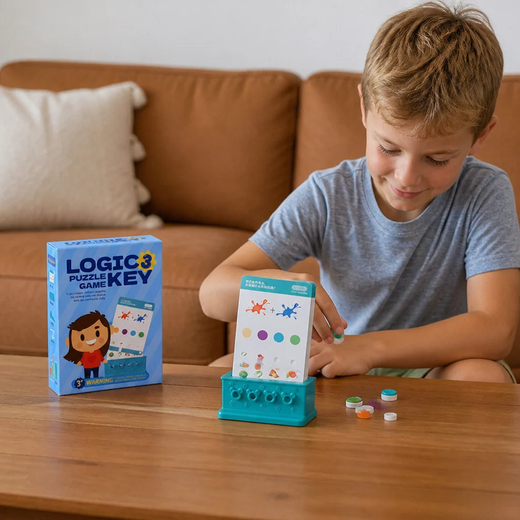 Lock And Key Puzzle Game Colorful Portable Design