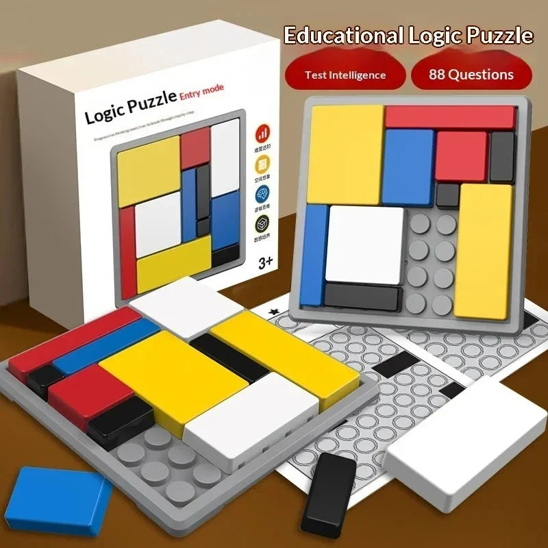 Logic Puzzle Game 80 Challenges Lightweight Plastic