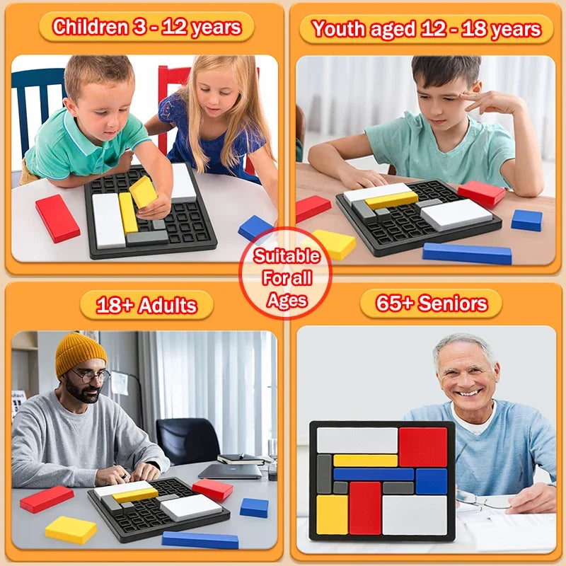 Logic Puzzle Game 80 Challenges Lightweight Plastic