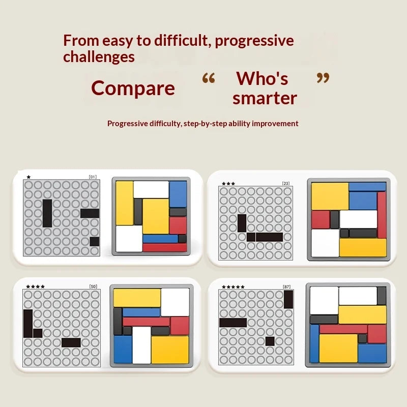 Logic Puzzle Game 80 Challenges Lightweight Plastic