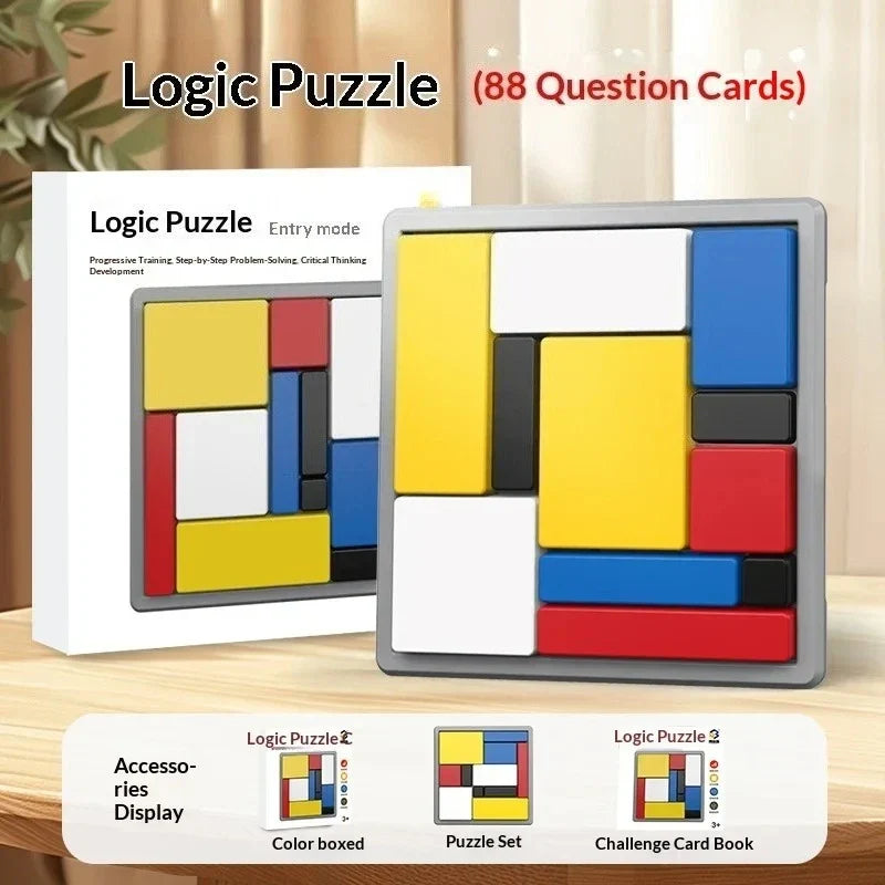 Logic Puzzle Game 80 Challenges Lightweight Plastic