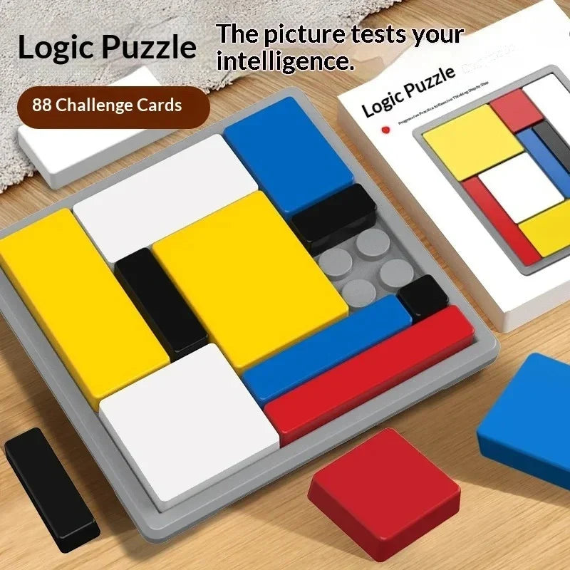 Logic Puzzle Game 80 Challenges Lightweight Plastic
