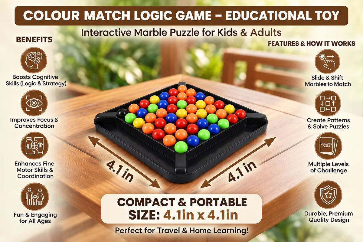 Logic Puzzle Marble Color-Sorting & Adjustable Difficulty