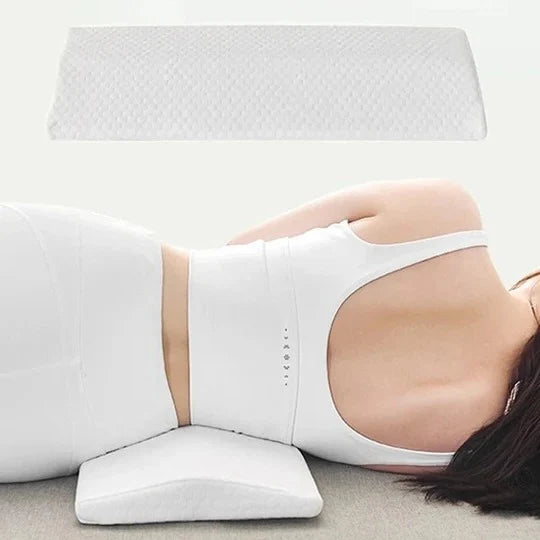 Lumbar Support Pillow Contoured Lower Back Positioning