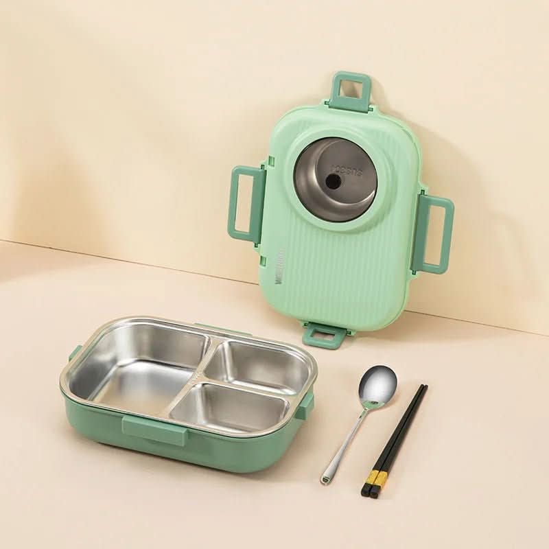Lunch Box Leak-Proof Lid 3 Compartments Stainless Steel