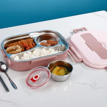 Lunch Container Insulated Multi-Compartment Leak-Resistant