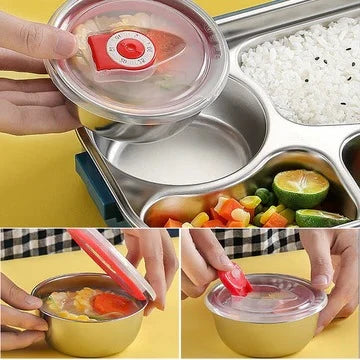 Lunch Container Insulated Multi-Compartment Leak-Resistant