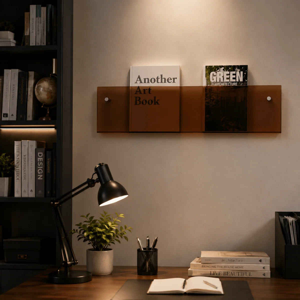Magazine Holder Wall-Mounted Space-Saving Storage