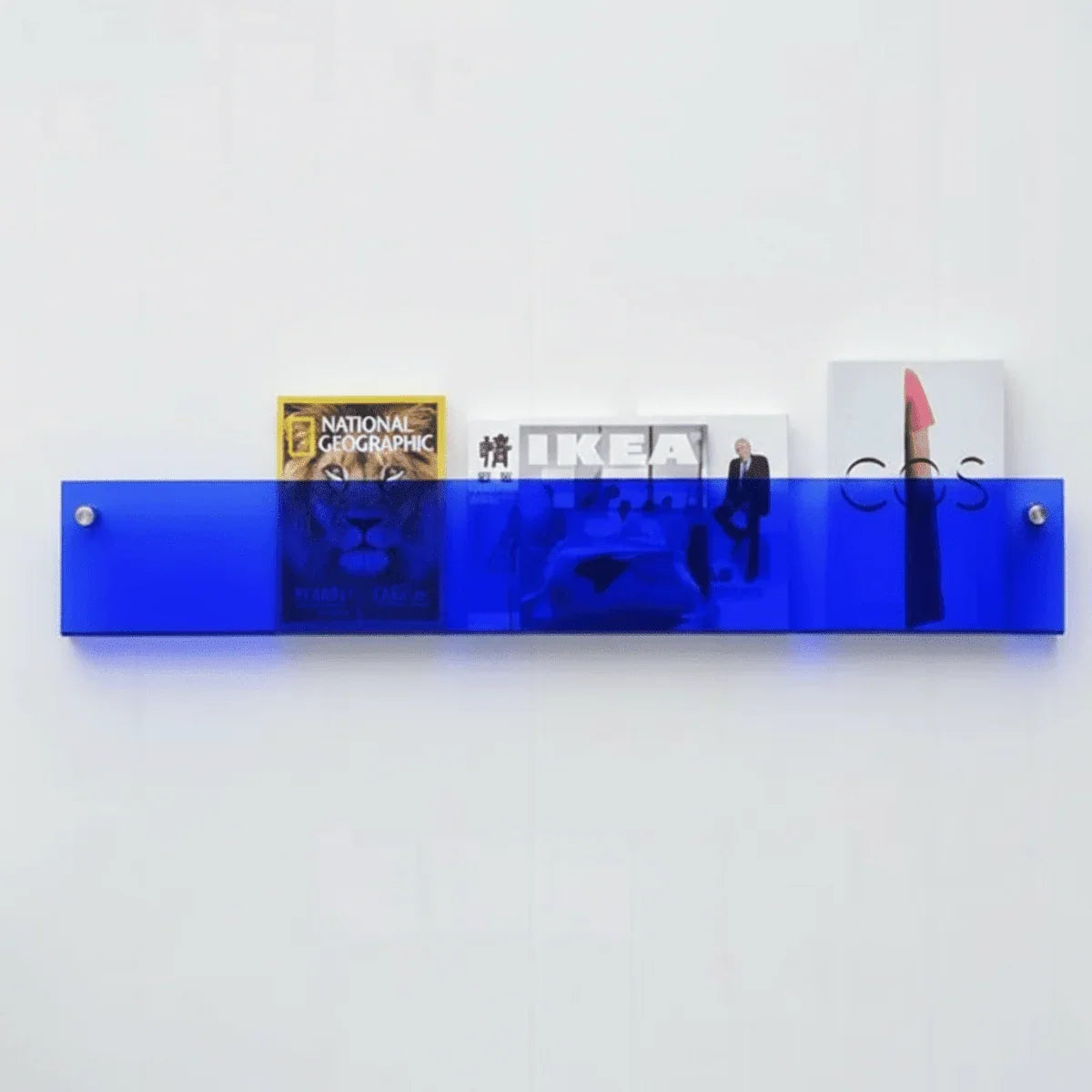 Magazine Wall Holder Acrylic Space-Saving Display