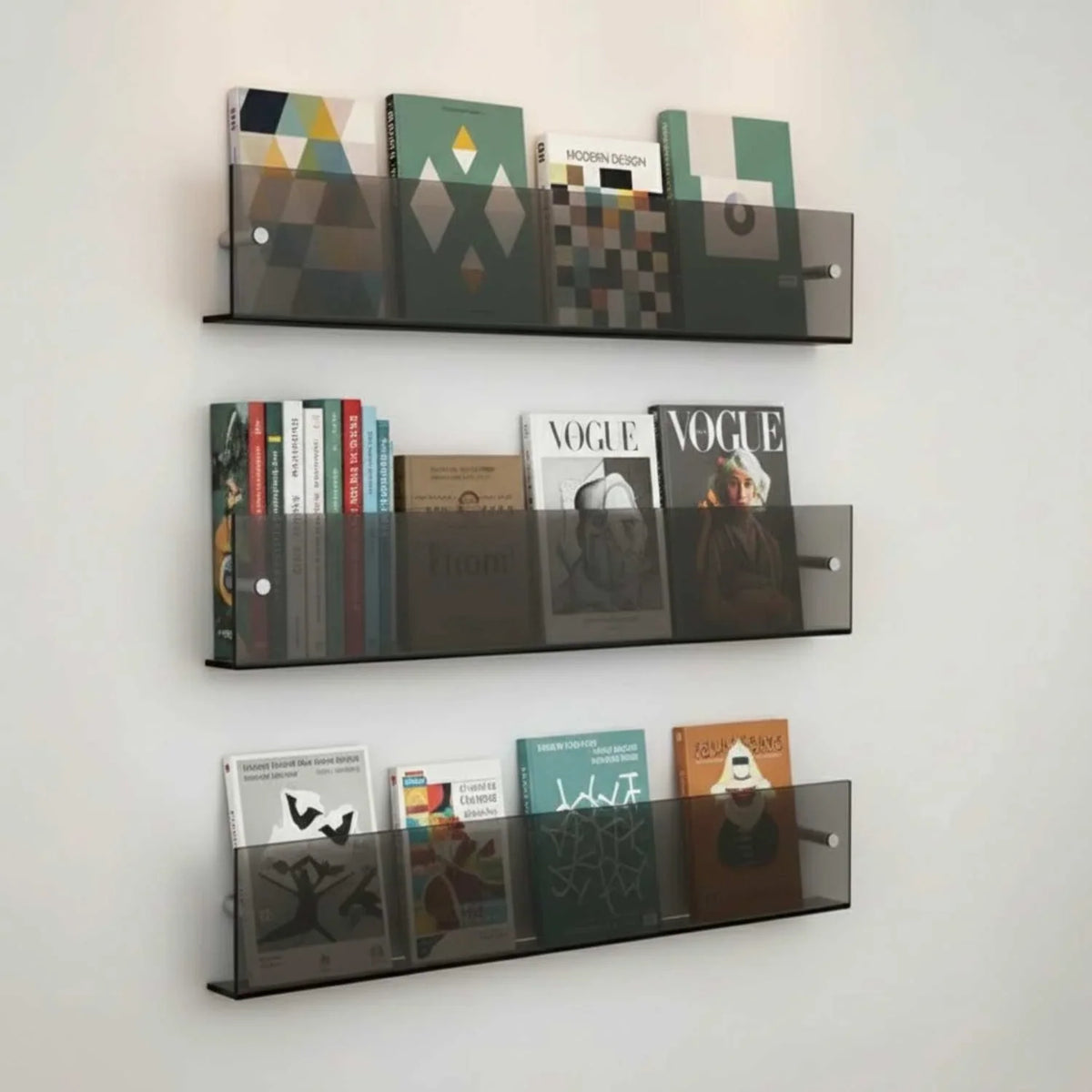 Magazine Wall Holder Acrylic Space-Saving Display
