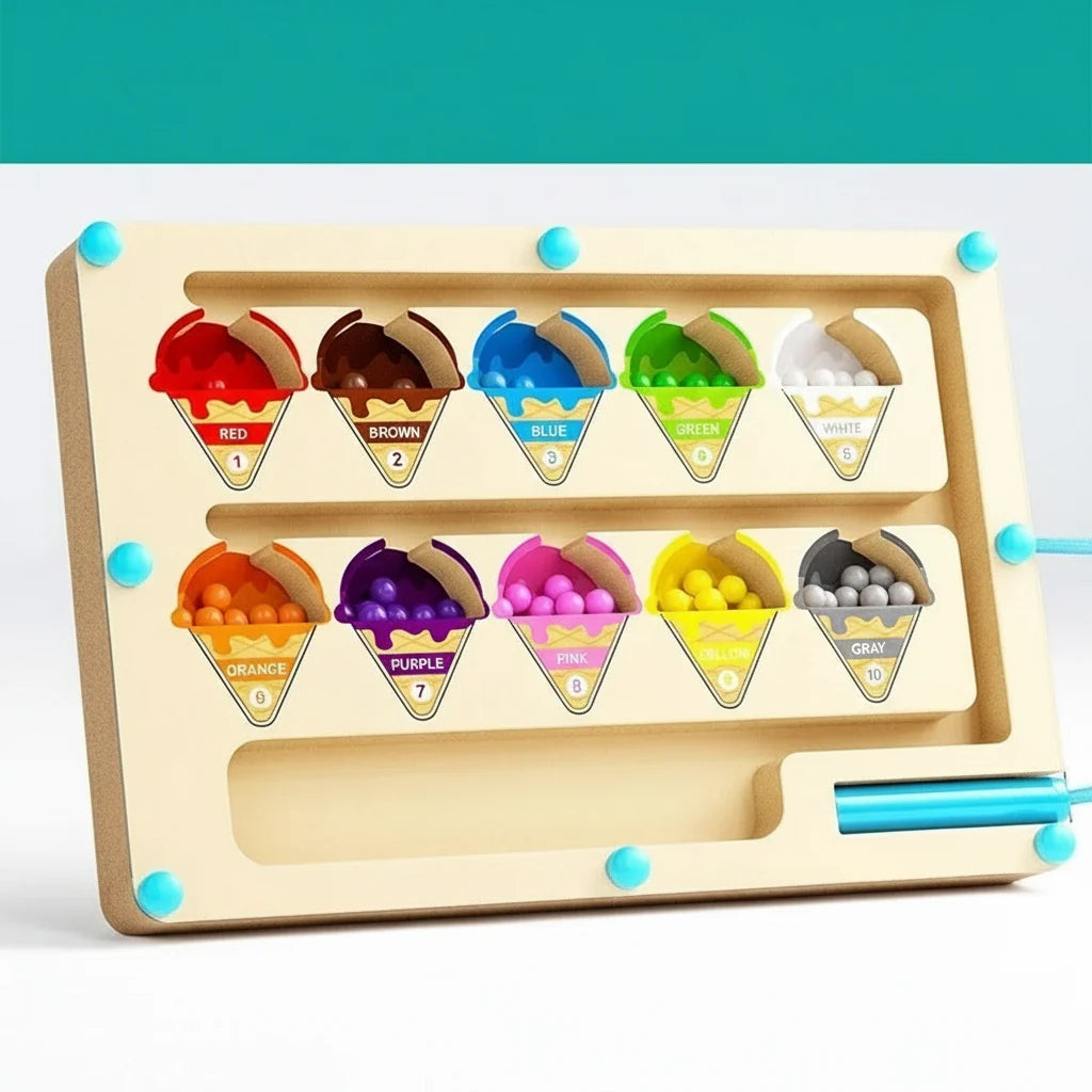 Magnetic Bead Maze Toy Portable Non-Toxic