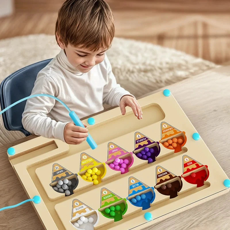 Magnetic Bead Maze Toy Portable Non-Toxic