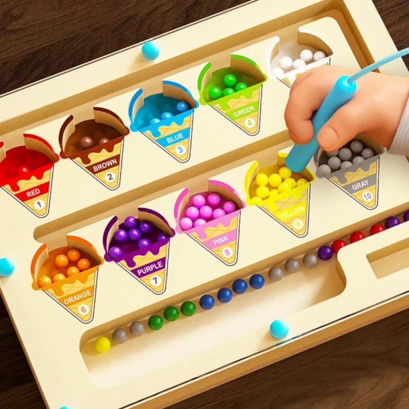 Magnetic Bead Maze Toy Portable Non-Toxic