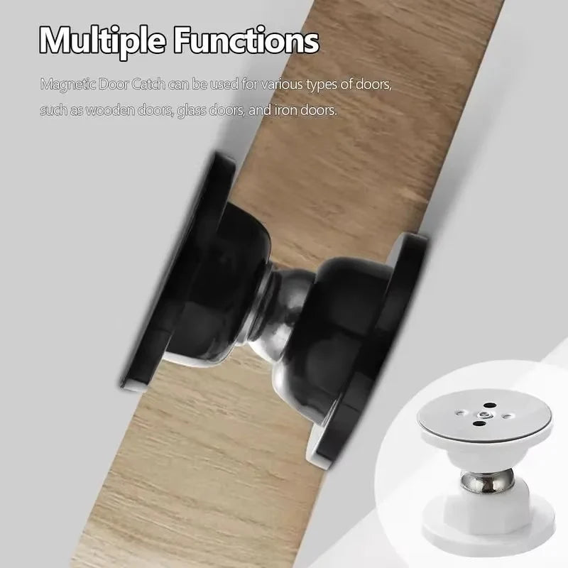 Magnetic Door Stop Stainless Steel Adhesive Backing
