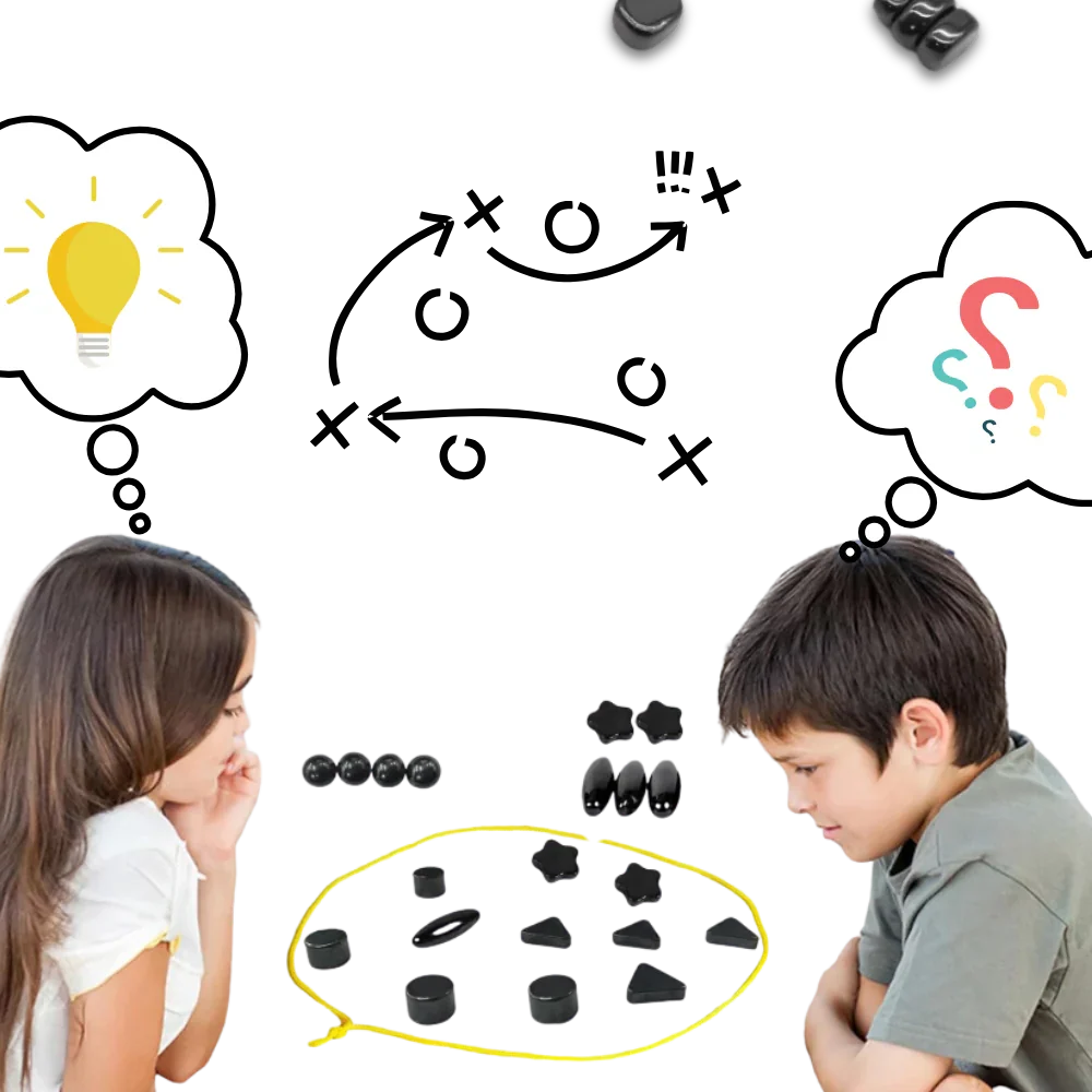 Magnetic Strategy Game Adjustable Rope 20 Pieces