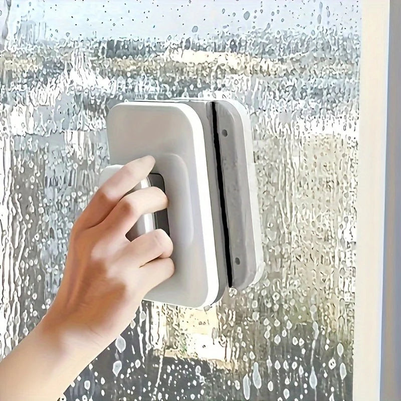 Magnetic Window Cleaner Dual-Sided Soft Pads & Safety Tether