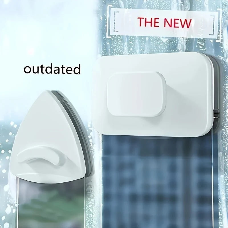 Magnetic Window Cleaner Dual-Sided Soft Pads & Safety Tether