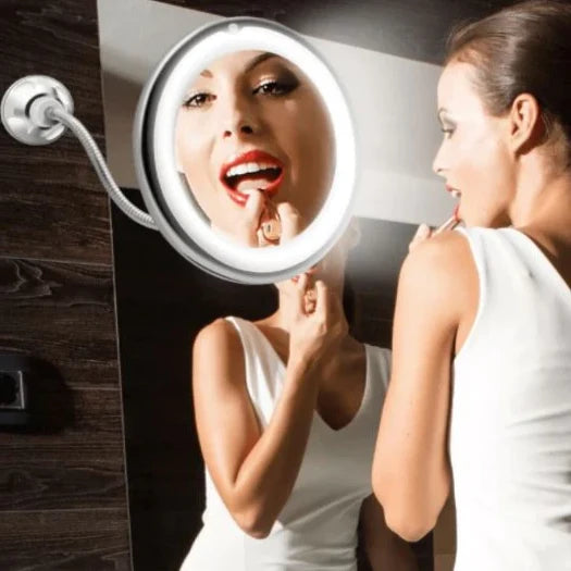 Makeup Mirror 10X Magnification LED Cordless