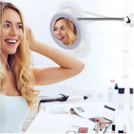 Makeup Mirror 10X Magnification LED Cordless