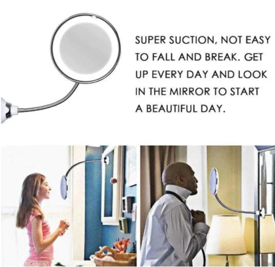 Makeup Mirror 10X Magnification LED Cordless