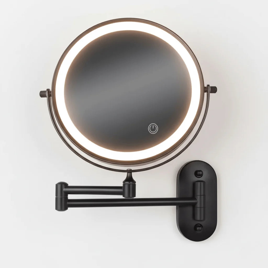 Makeup Mirror Dimmable LED 3x–10x Magnification Rechargeable