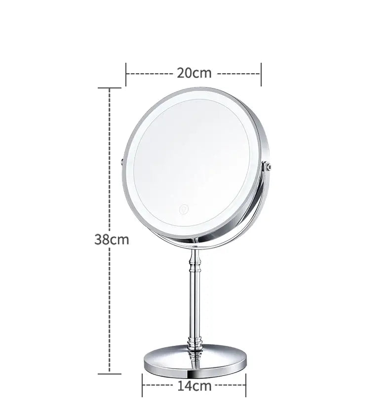 Makeup Mirror LED Lighting 10x Magnification USB Rechargeable