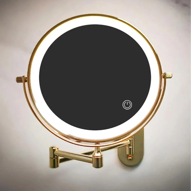 Makeup Mirror LED Ring Light Rechargeable Cordless Magnifying