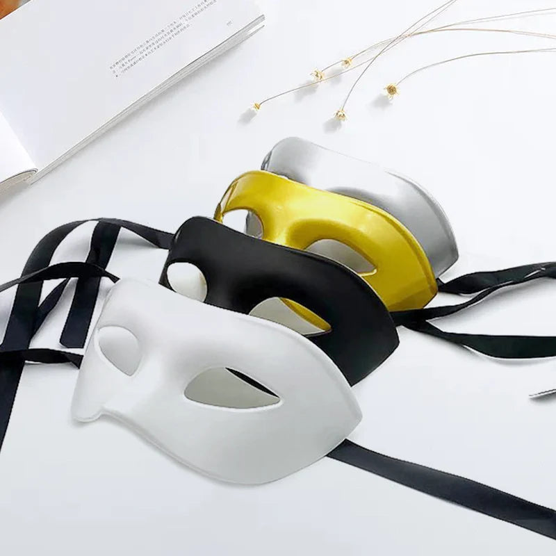 Masquerade Mask Adjustable Strap Easy-Clean Surface