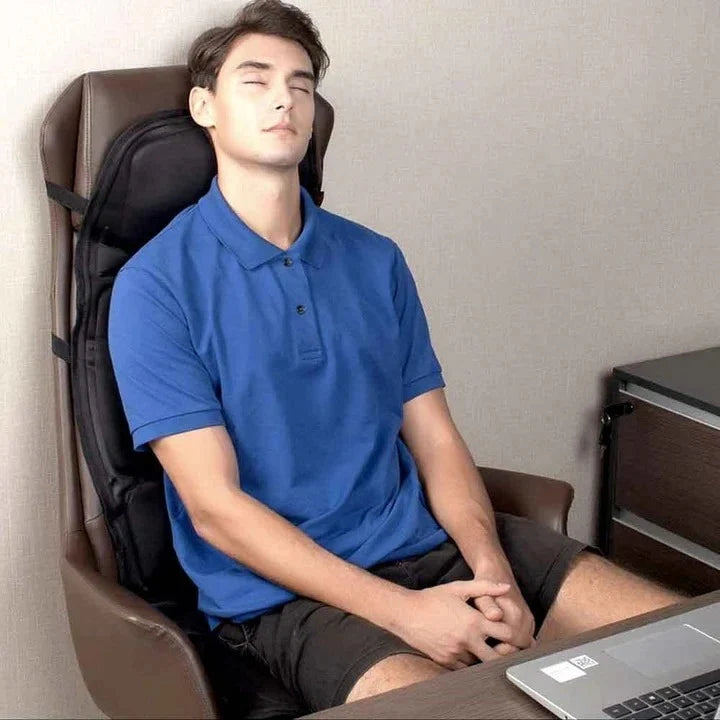 Massage Chair Pad 8-Mode Vibration & Back and Neck Heat