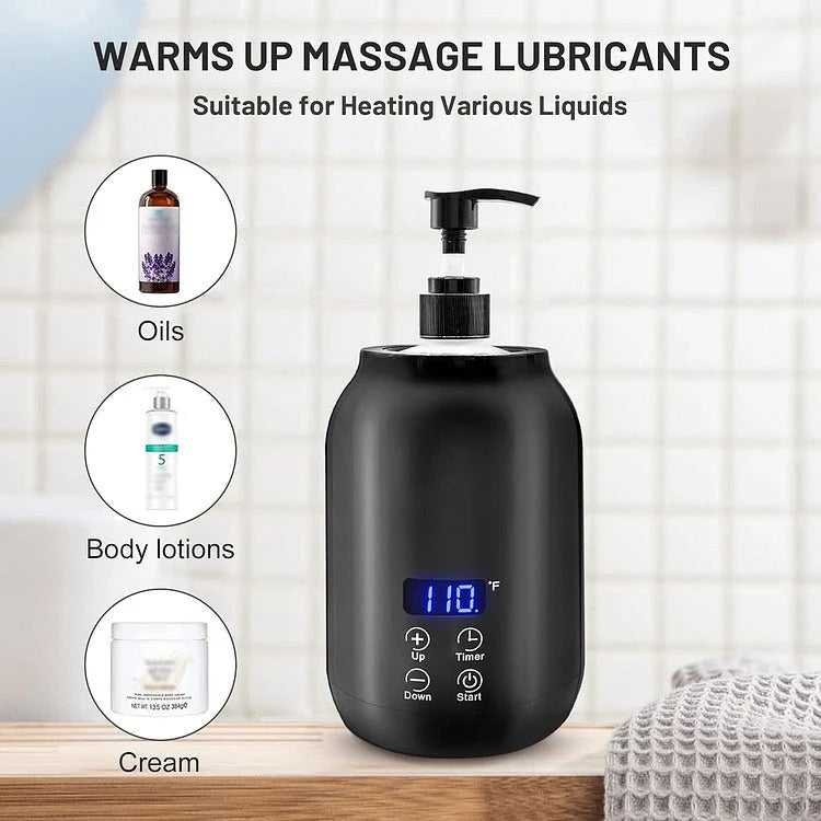 Massage Oil Warmer 360-Degree Heating Digital Temperature Control