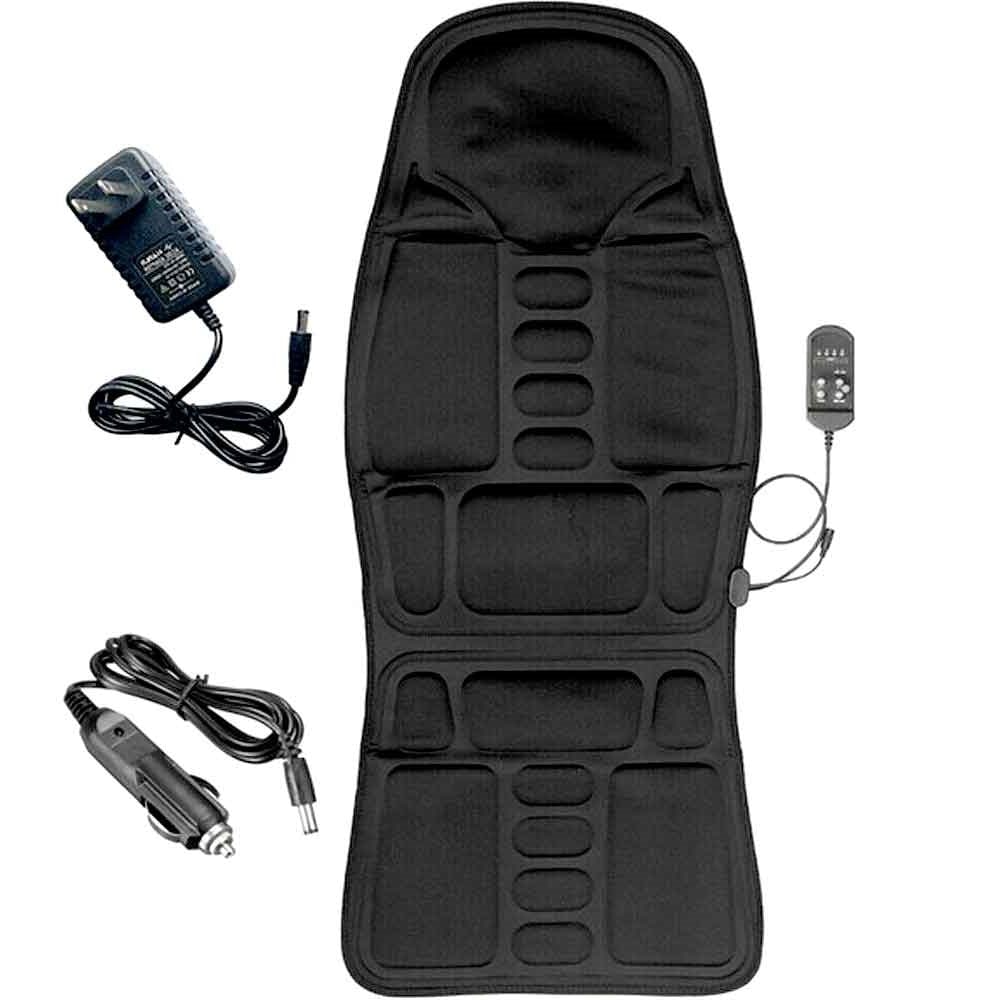 Massage Seat Cushion Heated Shiatsu Vibration Dual Power