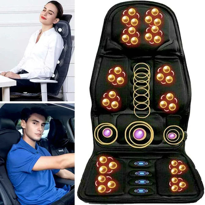 Massage Seat Cushion Heated Vibration 8 Motors