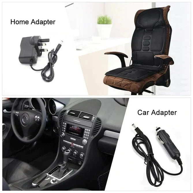 Massage Seat Cushion Heated Vibration 8 Motors