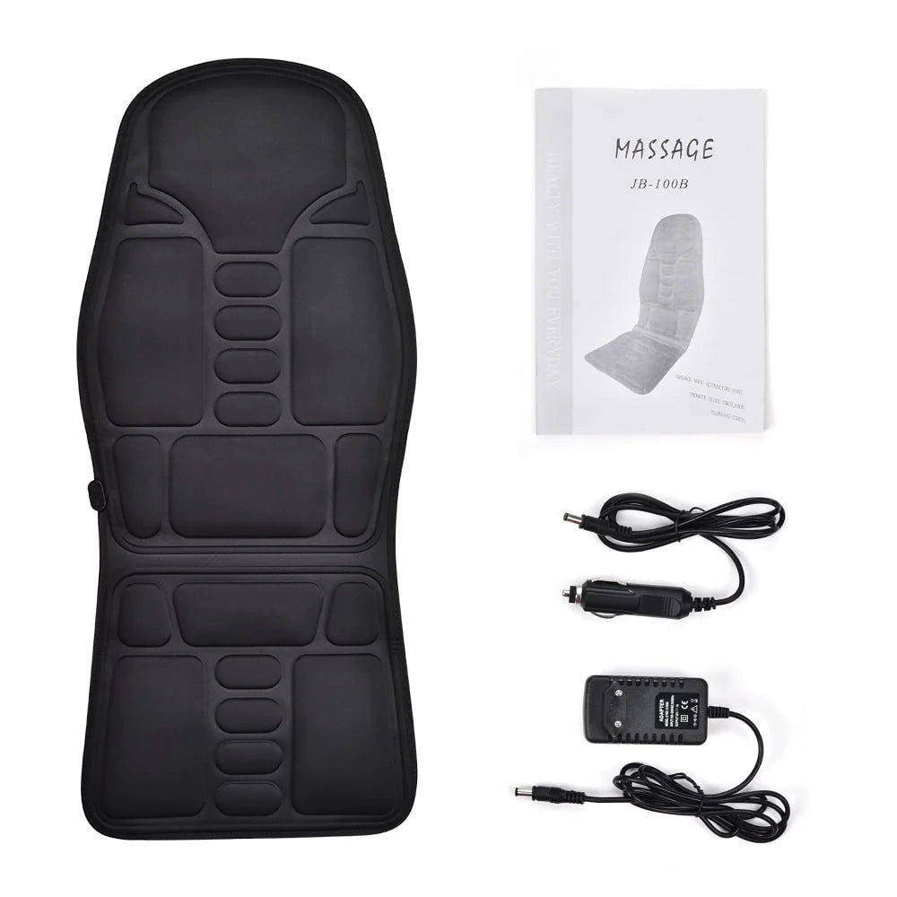 Massage Seat Cushion Heated Vibration Adjustable Intensity