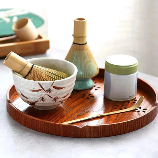 Matcha Tea Set Bamboo Whisk & Glazed Ceramic Bowl