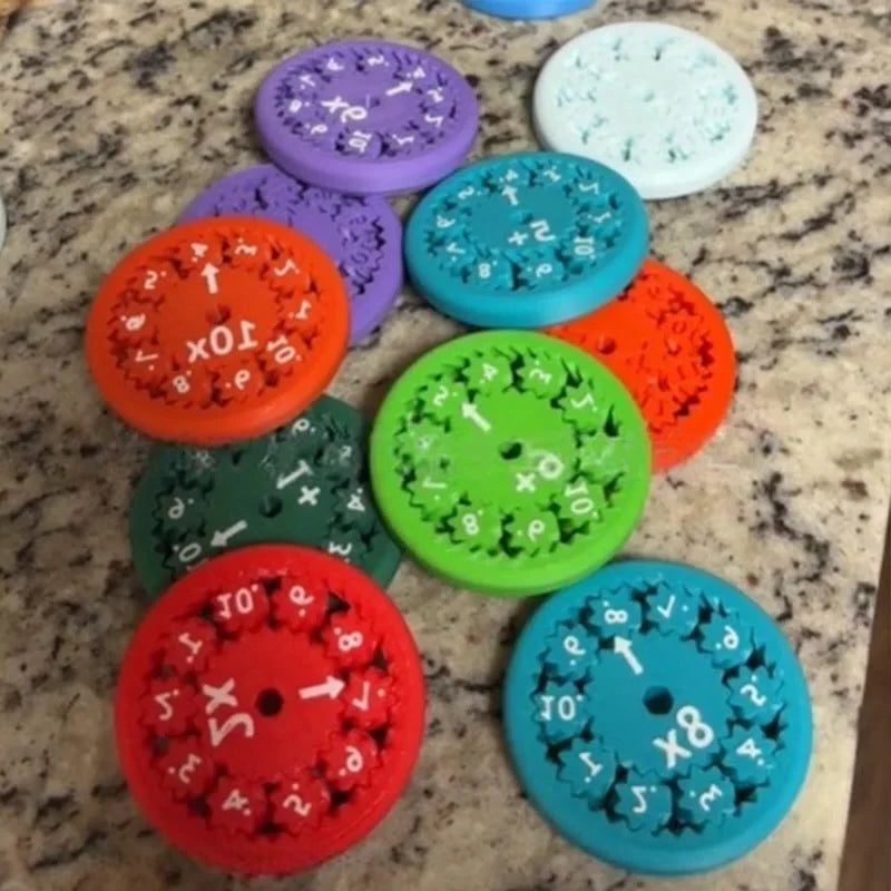 Math Facts Spinner Four Operations Portable Practice
