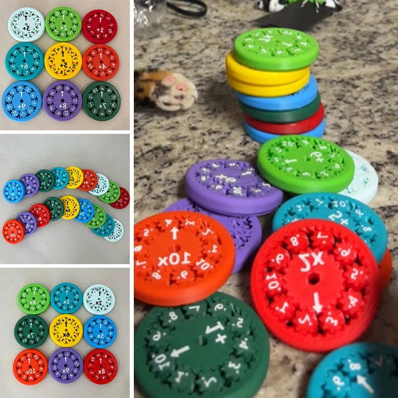 Math Facts Spinner Four Operations Portable Practice