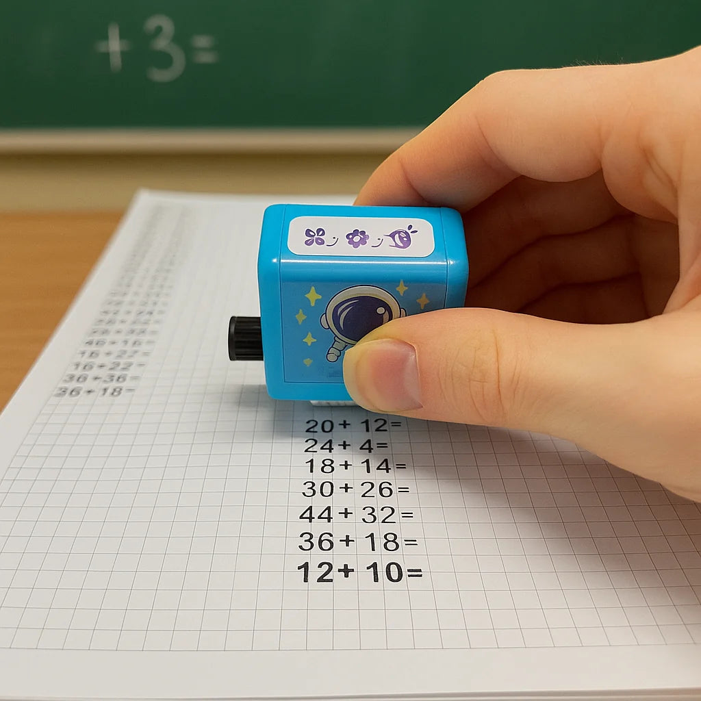 Math Question Roller Rotating Bands Rubber Grip