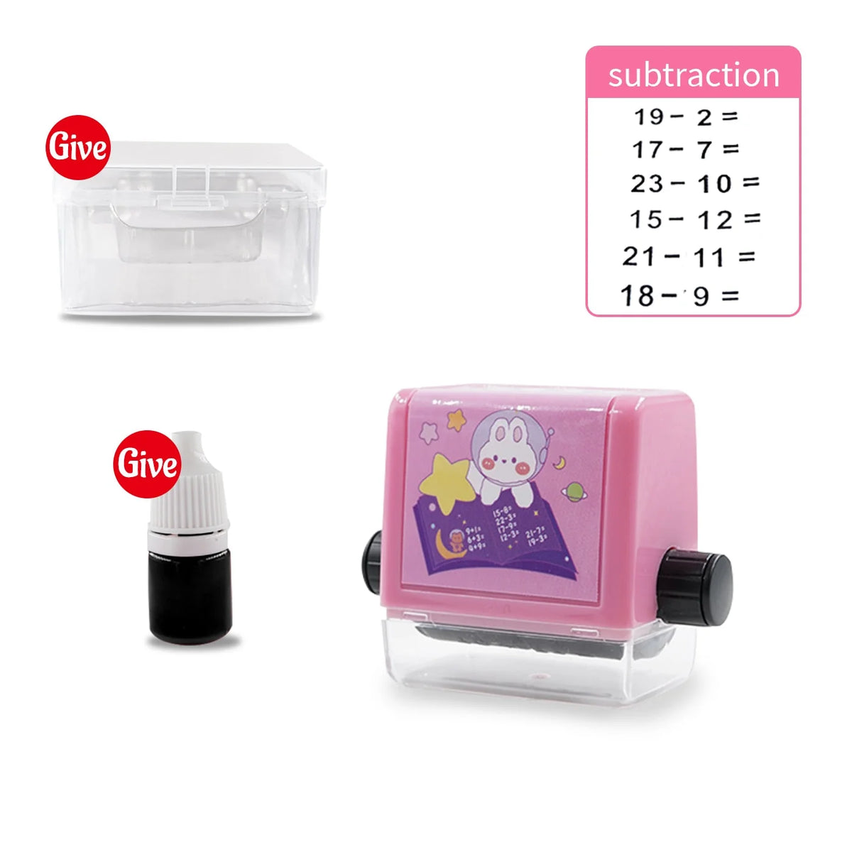 Math Question Roller Rotating Bands Rubber Grip