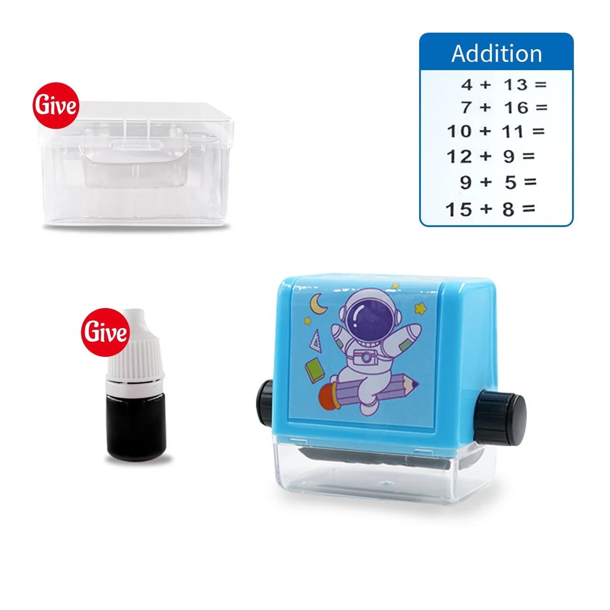 Math Question Roller Rotating Bands Rubber Grip