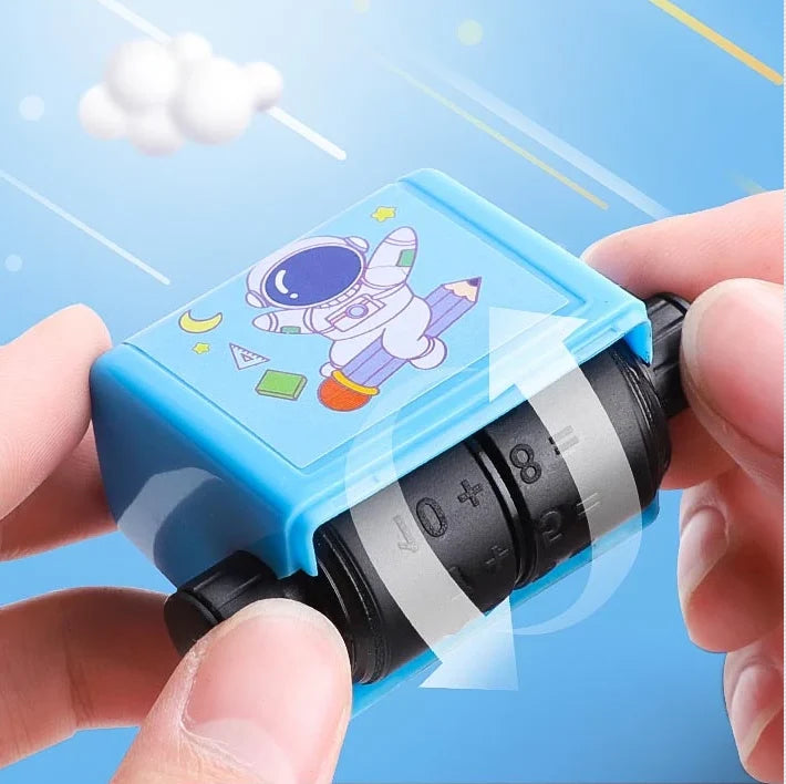 Math Question Roller Rotating Bands Rubber Grip