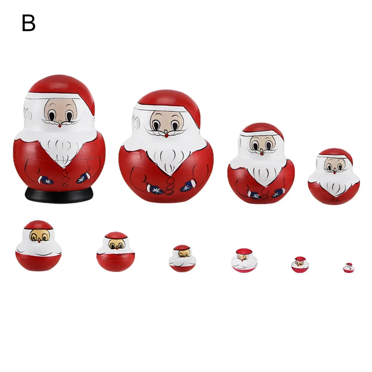 Matryoshka Doll Set Wooden 10-Piece Nesting Dolls