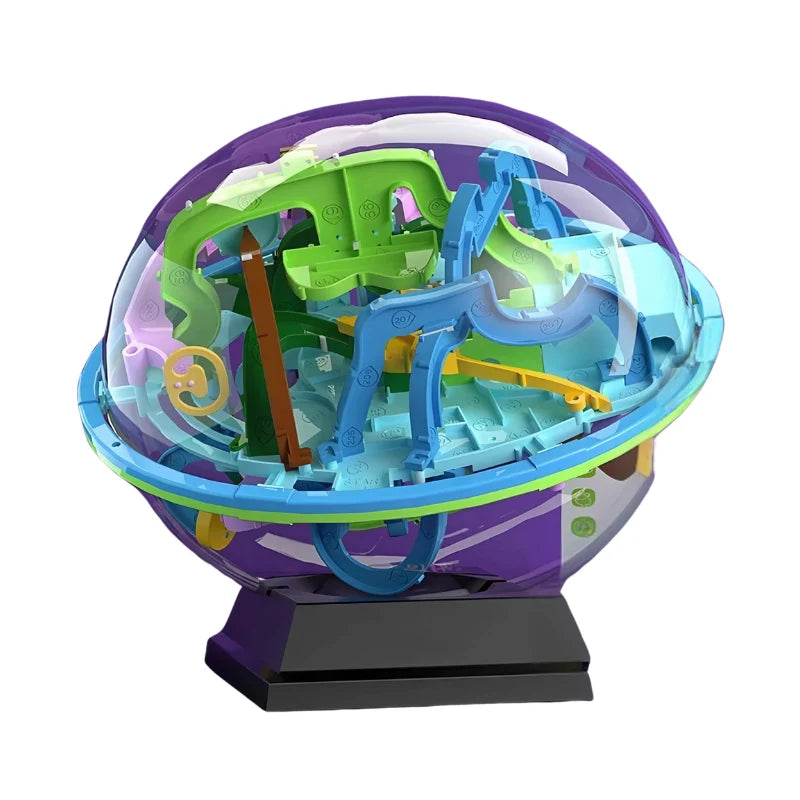 Maze Puzzle Ball 3D Numbered Paths 4 Difficulty Levels